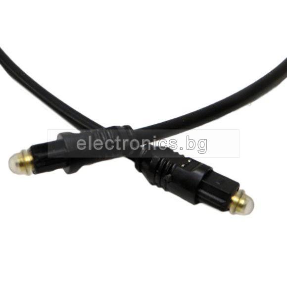 Оптичен кабел Toslink, черен, 1 метър