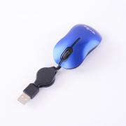 USB Оптична мишка FC-5130/ FC-2066, Прибиращ се кабел, син