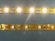 1m Топло Бяла - LED лента SMD 3528, 60 LEDs 4.8W/m Влагоза